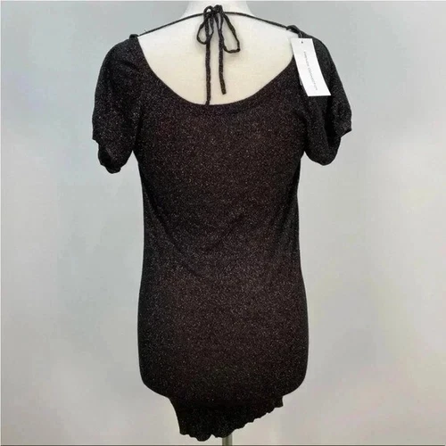 French Connection black sparkly dress sz 2 - photo 4