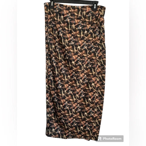 NWOT Jason Wu animal print midi length skirt sz L