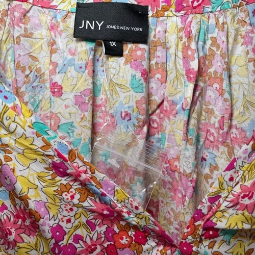 Jones New York floral print top sz 1X - photo 2
