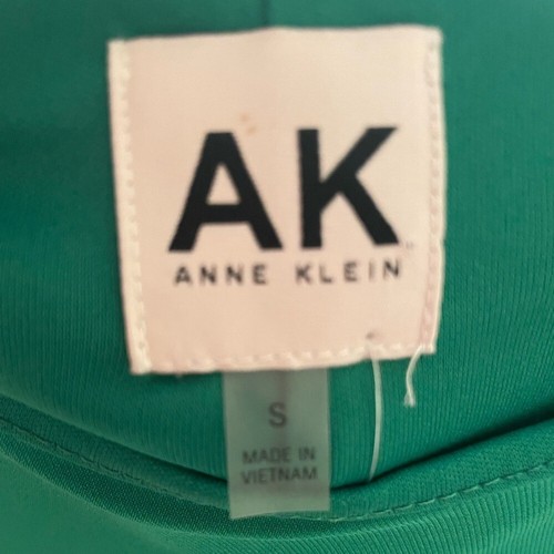 Anne Klein green ruched long sleeve dress sz S - photo 3