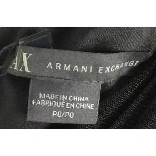 Armani Exchange black one shoulder ruched dress sz 0 Pet - photo 3