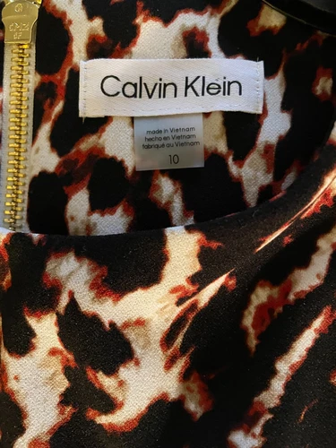 Calvin Klein leopard print dress sz 10 - photo 2