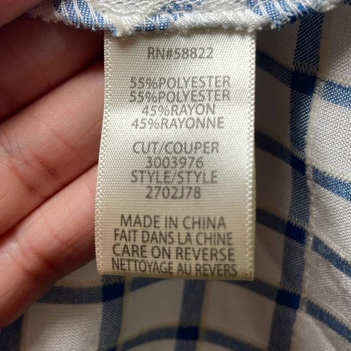 Max Studio white with blue print sz S - photo 5