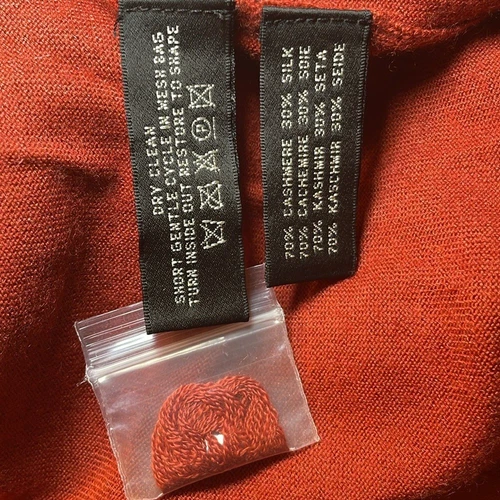 Ralph Lauren Black Label rust cashmere tank top sz L - photo 3