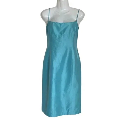 Laundry teal silk dress sz 12 Pet