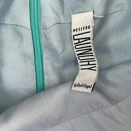 Laundry teal silk dress sz 12 Pet - photo 4