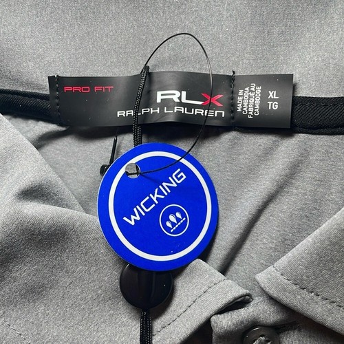 Ralph Lauren RLX Men's Grey Golf Polo Shirt sz XL - photo 2