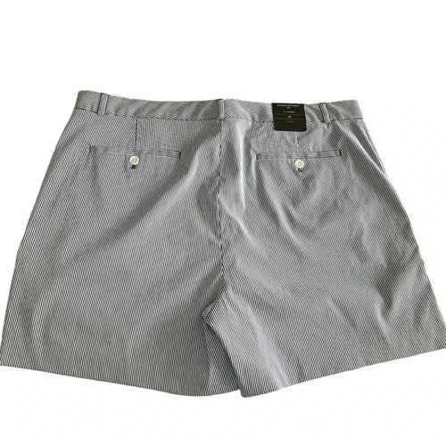 Banana republic blue and white striped 5 inch shorts sz 18 - photo 2