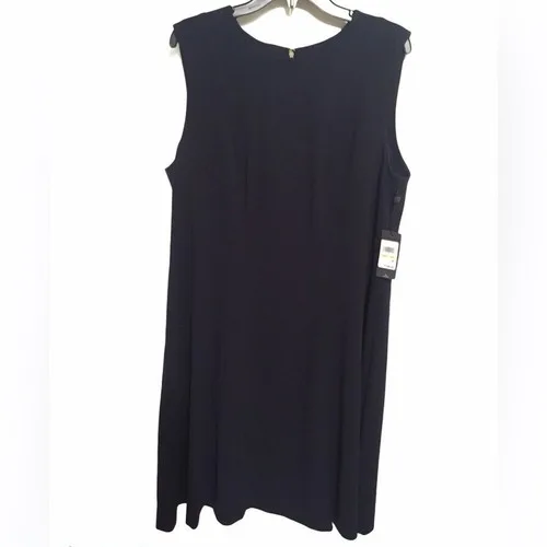 Tommy Hilfiger Navy Fit & Flare Dress sz 16 W
