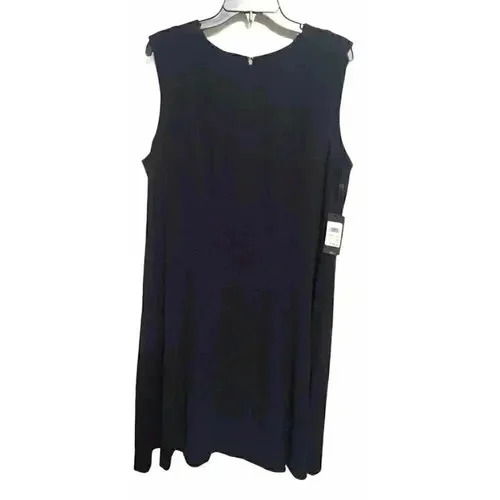 Tommy Hilfiger Navy Fit & Flare Dress sz 18 W