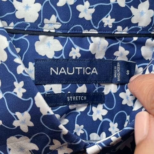 Nautica Navtech Floral Print Shirt - Size Small - photo 2