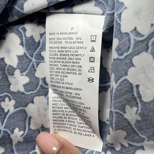 Nautica Navtech Floral Print Shirt - Size Small - photo 5