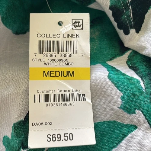 I.N.C Mens Floral Button Down Shirt sz M - photo 4