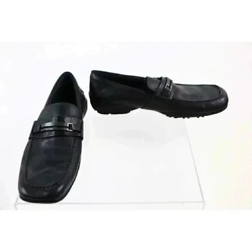 Calvin Klein black men’s leather loafer sz 10 M