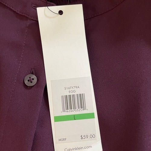 Calvin Klein purple blouse sz L - photo 5