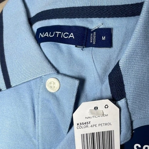 Nautica classic fit solid Blue Polo sz M - photo 2