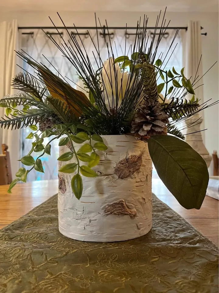 🌿 Winter Birch Arrangement – Elegant Centrepiece 🌿