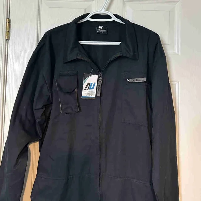 Norman Arctic Black Utility Workwear Jumpsuit