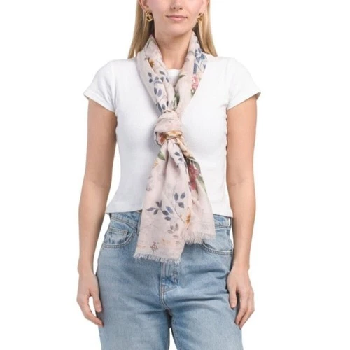 Kikka Mia Pink Floral Scarf - photo 4