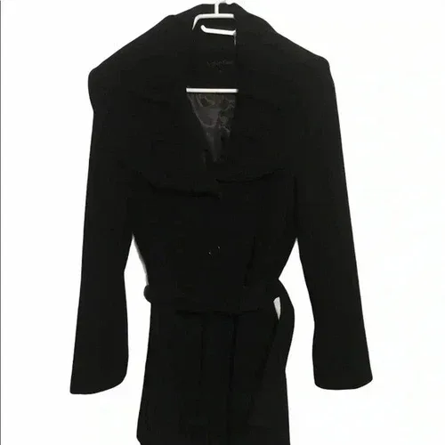 Calvin Klein black wool pea coat sz 10
