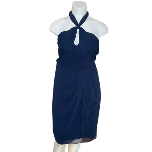 Badgley Mishka navy dress sz 6