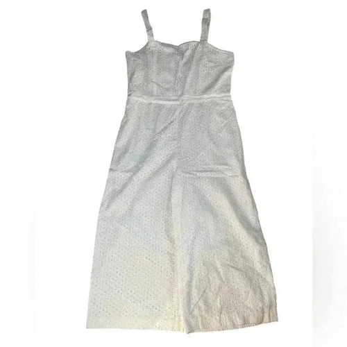 Banana Republic white eyelet jumpsuit sz 14