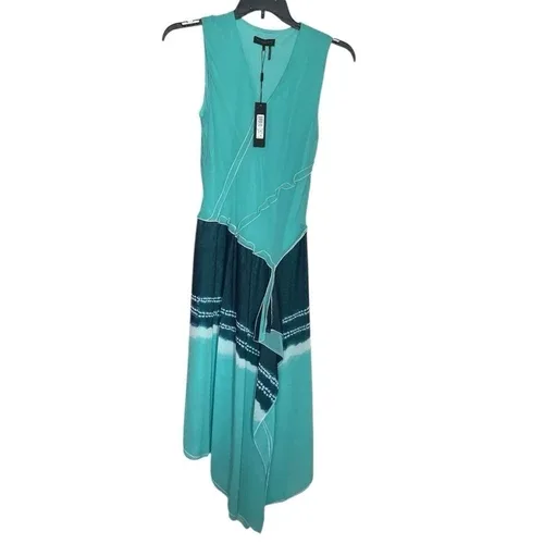 Donna Karan New York tie dye faux wrap dress sz 8