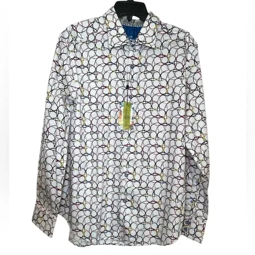 Robert Graham Classic-Fit Arthur Shirt sz M
