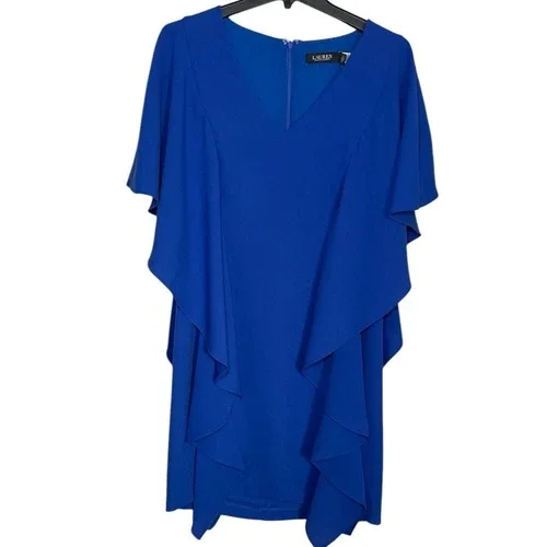 Lauren by Ralph Lauren Caftan Cocktail Dress sz 2