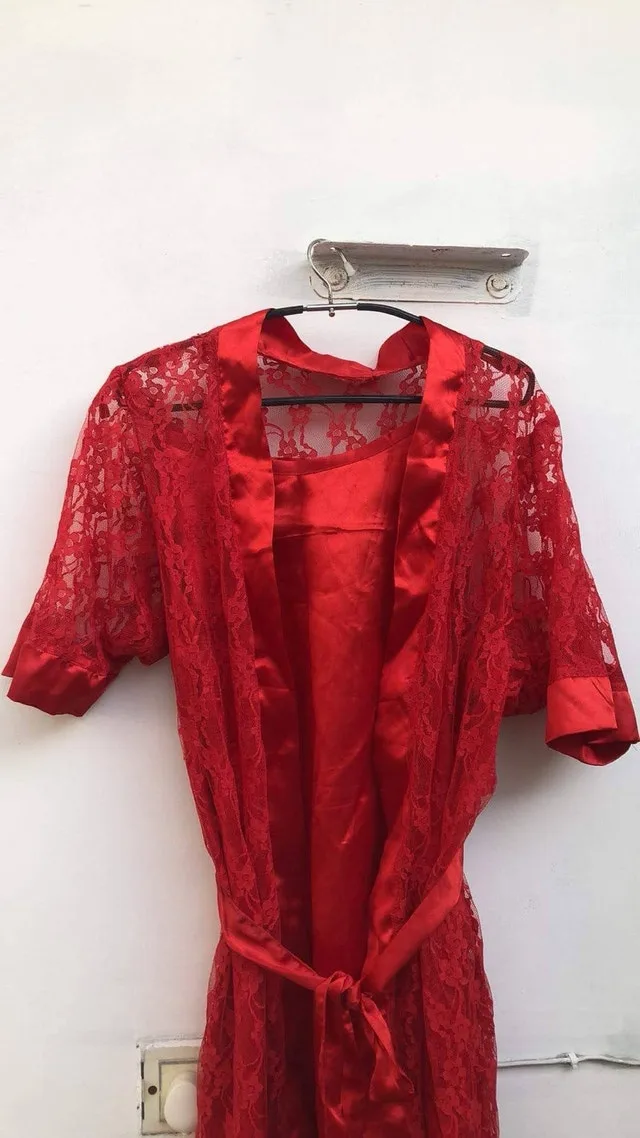 Red Lace Lingerie Set