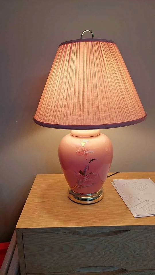 2 pcs house lamps beautiful pink / salmon shade