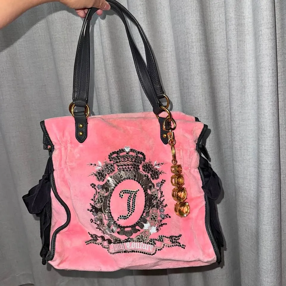 VINTAGE JUICY COUTURE DAYDREAMER BAG PINK - 2010s