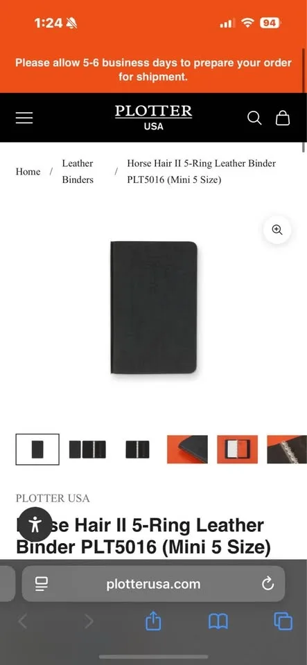 Plotter Travelers Leather Mini Notebook image indicator(8)