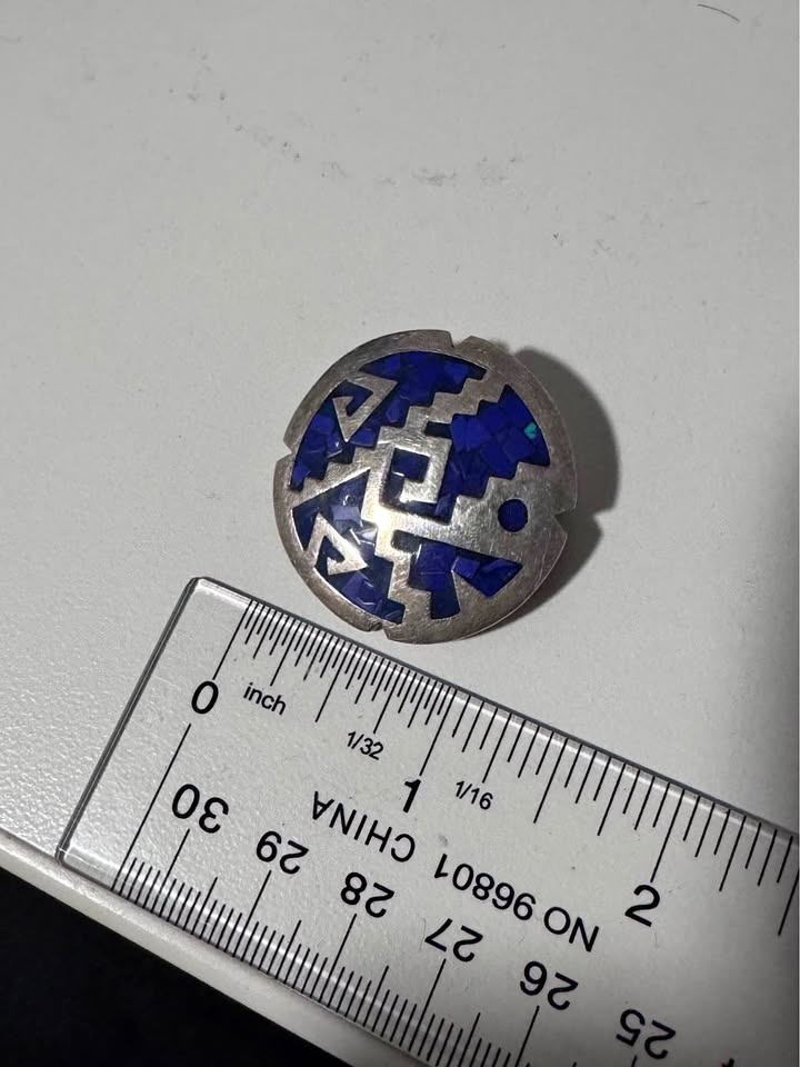 Sterling Silver Pin Badge or Pendant