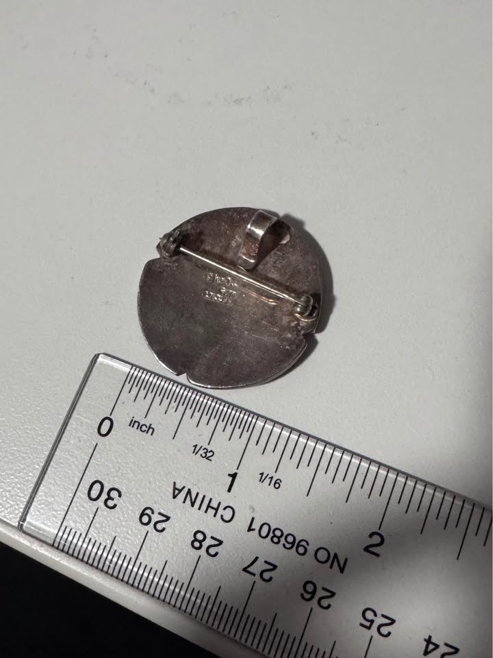 Sterling Silver Pin Badge or Pendant - photo 2