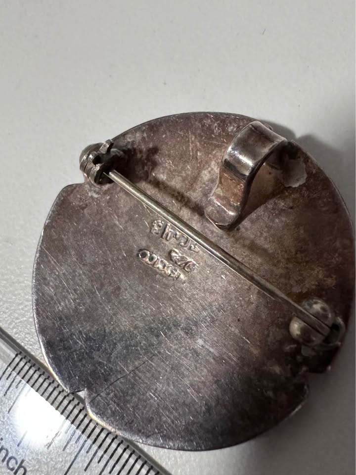 Sterling Silver Pin Badge or Pendant - photo 3