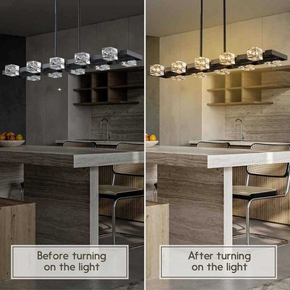 LIGJOY Modern Black Crystal Chandeliers - photo 4