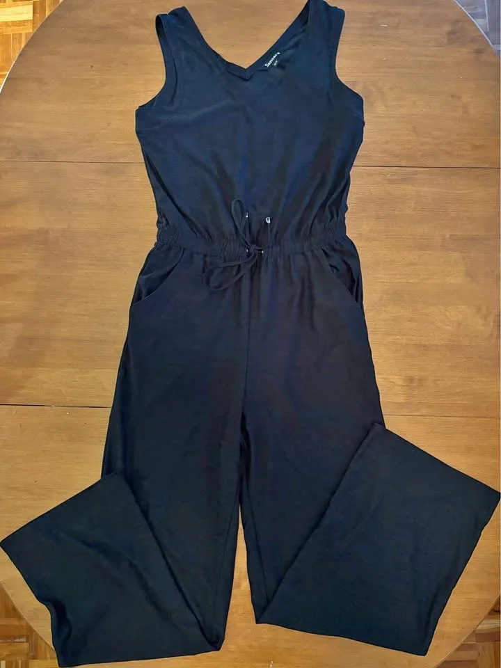 Costco Black Sleeveless Jumpsuit XS (Fits S)