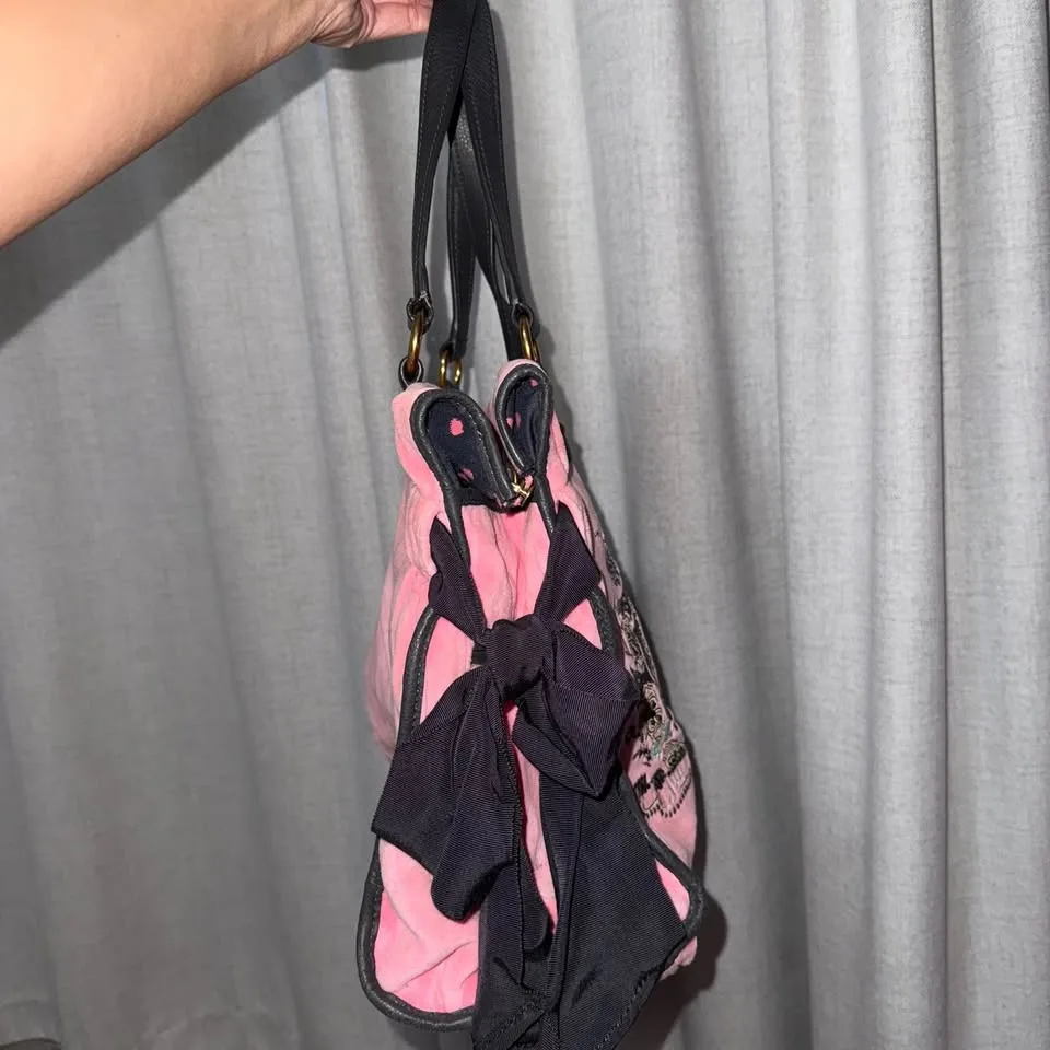 VINTAGE JUICY COUTURE DAYDREAMER BAG PINK - 2010s image indicator(4)