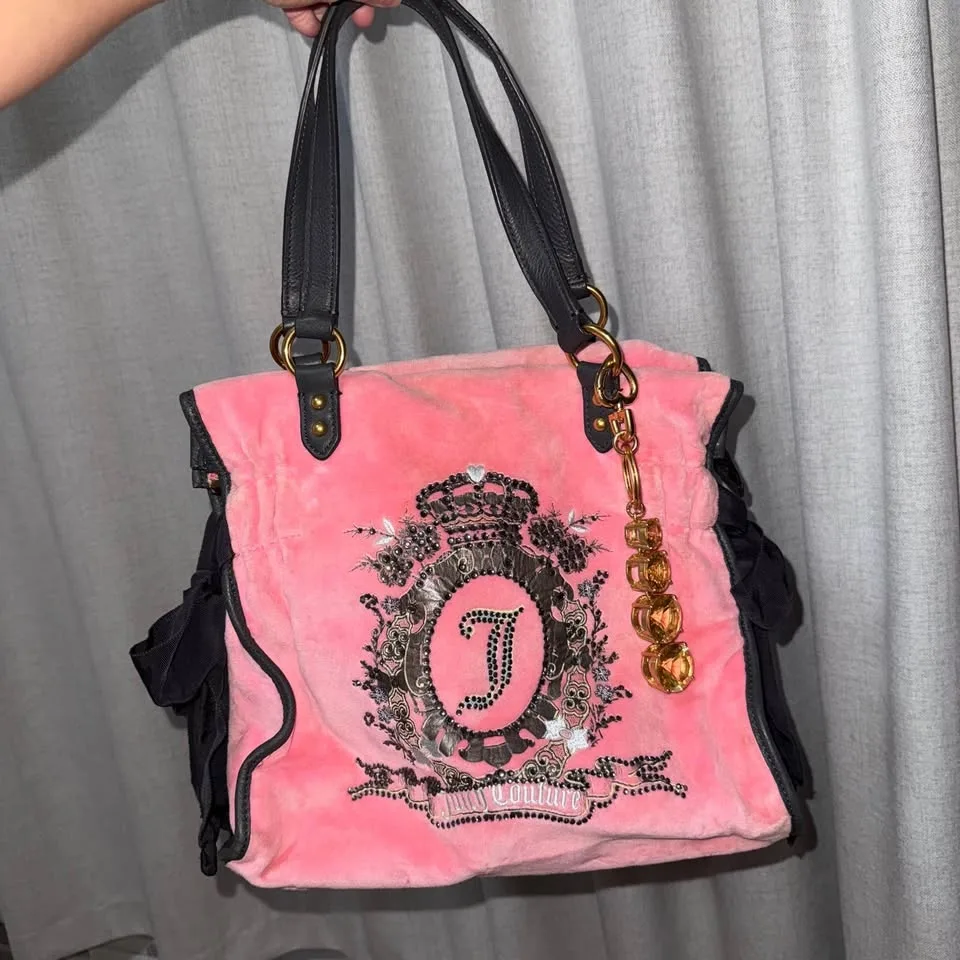 VINTAGE JUICY COUTURE DAYDREAMER BAG PINK - 2010s image indicator(8)