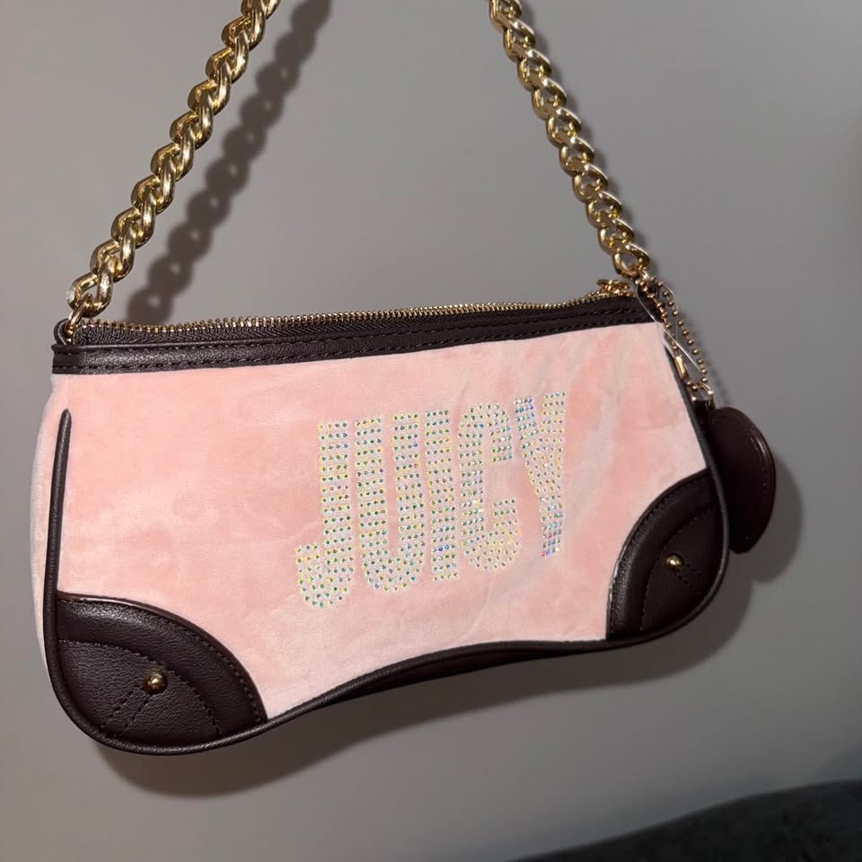 NEW Juicy Couture Velour Shoulder Bag Purse from US - photo 2