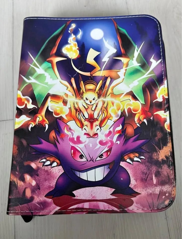 Filled Pokémon card binder+jumbo card