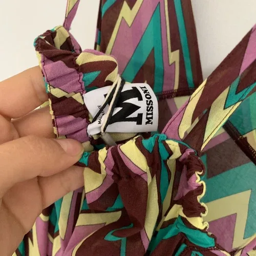 Missoni Dress Asymmetric Printed Cotton-Poplin NEW NWT image indicator(7)