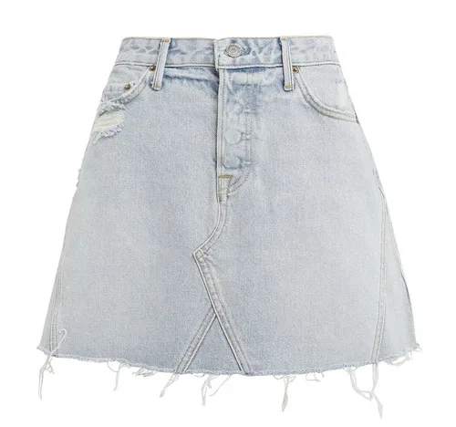 GRLFRND Eva Denim Skirt Light Wash Size 28 NEW NWT image indicator(2)