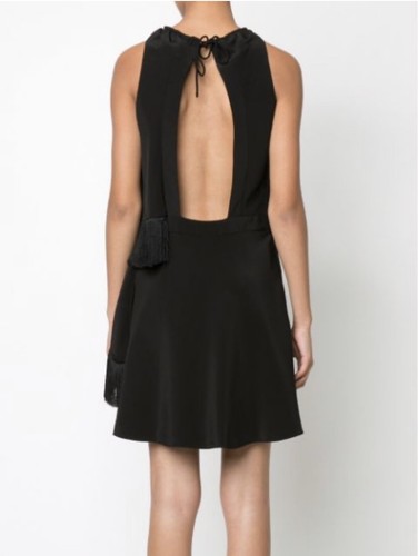 Derek Lam 10 Crosby Draped Fringe Trim Dress NEW NWT - photo 2