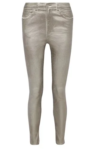 Rag & Bone Metallic High-rise Skinny Jeans Size 29 MSRP $250