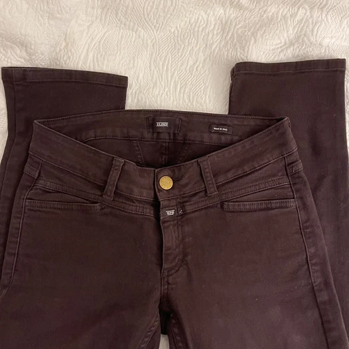 Closed Low Rise Straight Leg Brown Jeans Size 26 - photo 5