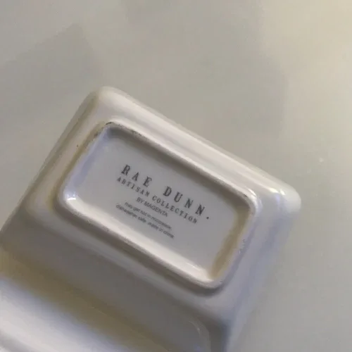 Rae Dunn Snack Tray Ceramic Duo Summer Patio image indicator(6)