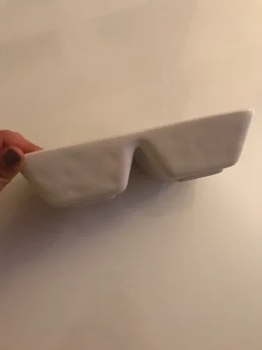 Rae Dunn Snack Tray Ceramic Duo Summer Patio image indicator(7)