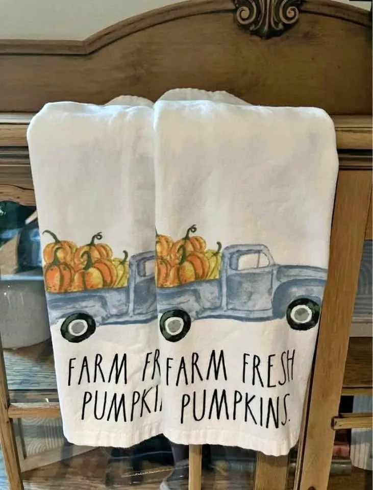 Rae Dunn Fall Thanksgiving Tea Towels